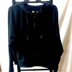 Xersion loose Fit ladies black hoodie size Large